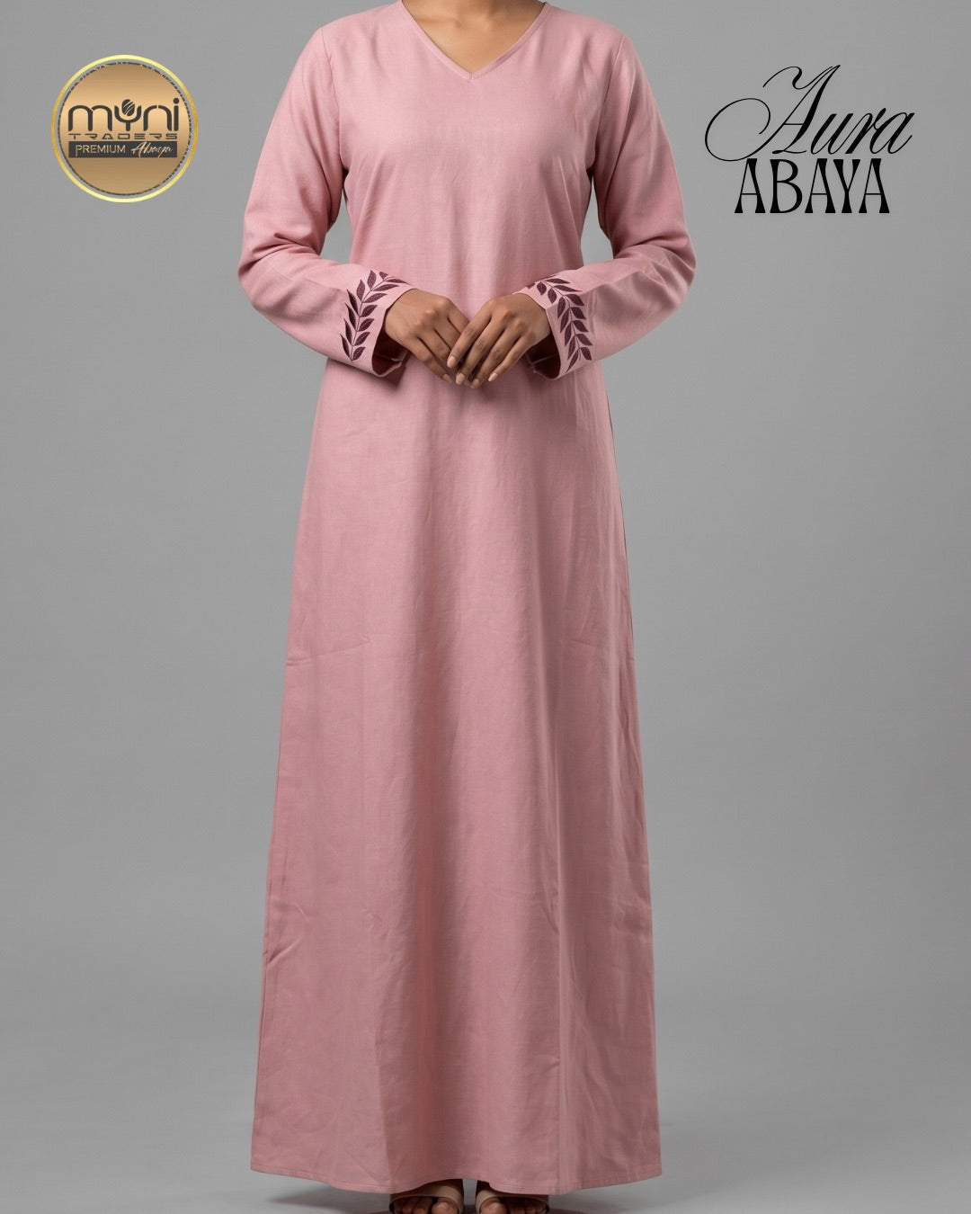 Indian Abaya – Hajj Festival Collection | Elegant Embroidery | Aura Material