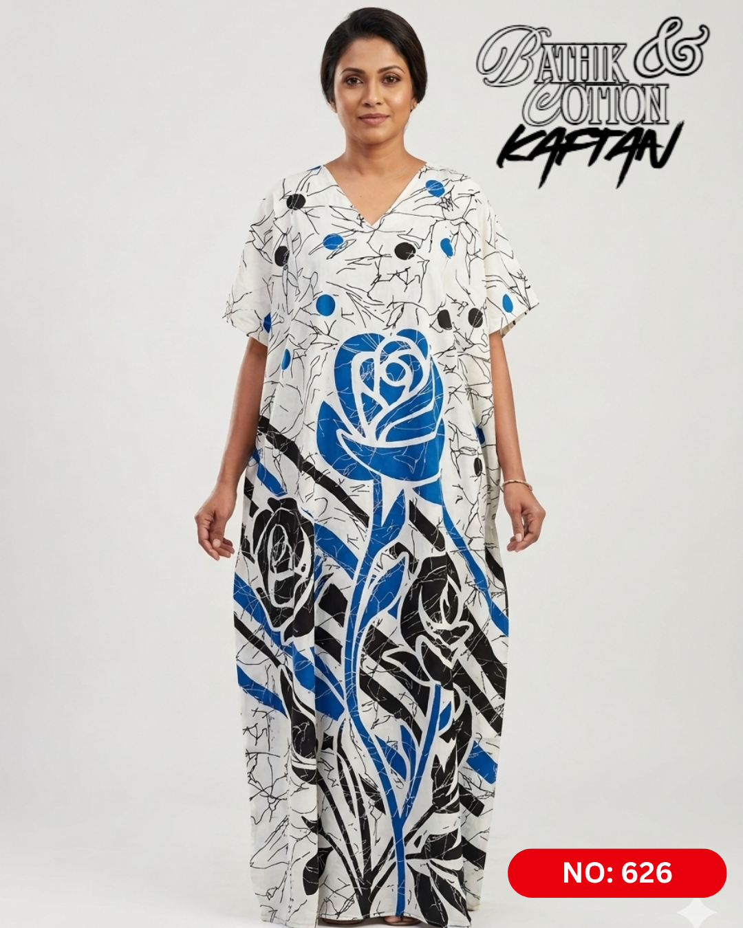 Bathik & Cotton Kaftan- 100% Cotton material | Free size comfort