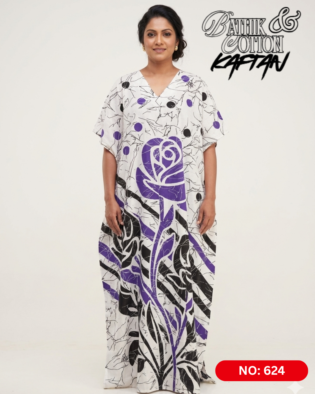 Bathik & Cotton Kaftan- 100% Cotton material | Free size comfort