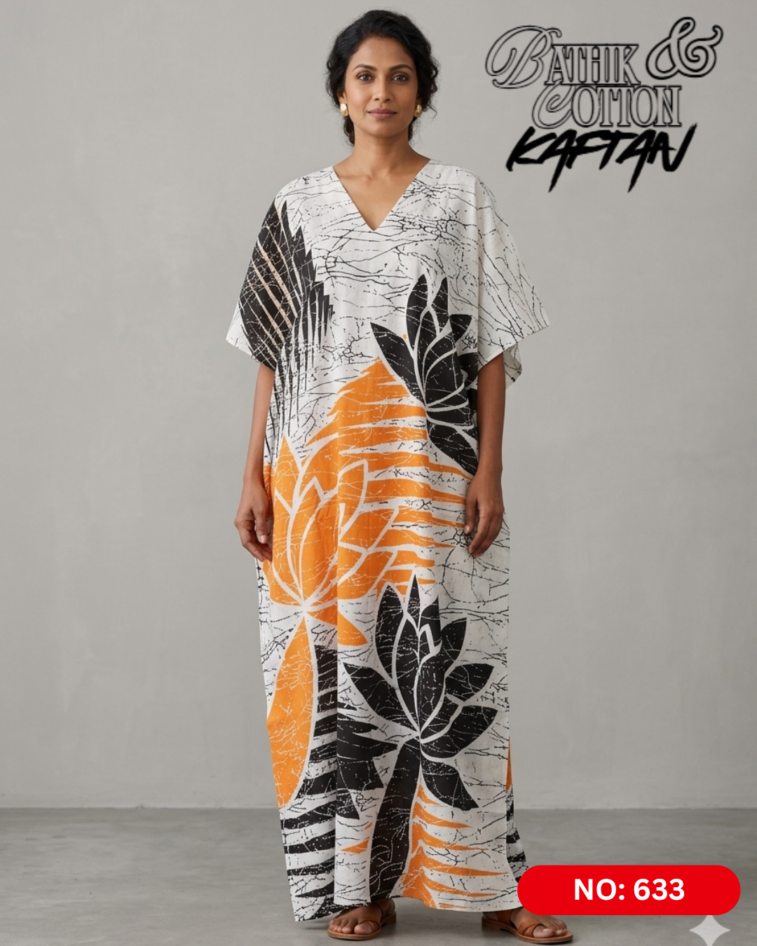Bathik & Cotton Kaftan- 100% Cotton material | Free size comfort