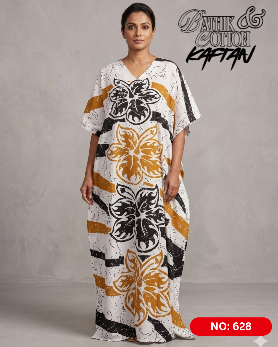 Bathik & Cotton Kaftan- 100% Cotton material | Free size comfort