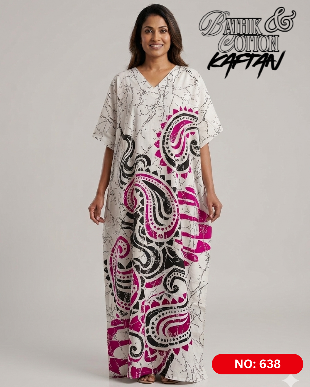 Bathik & Cotton Kaftan- 100% Cotton material | Free size comfort