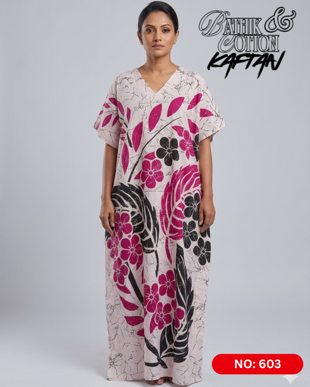 Bathik & Cotton Kaftan- 100% Cotton material | Free size comfort