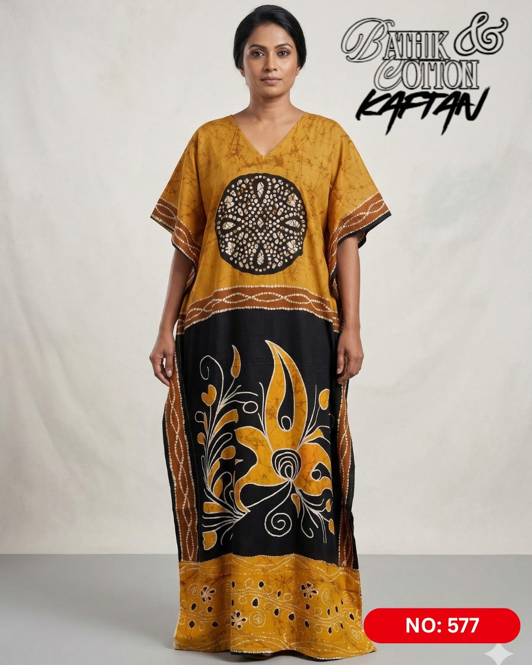 Bathik & Cotton Kaftan- 100% Cotton material | Free size comfort