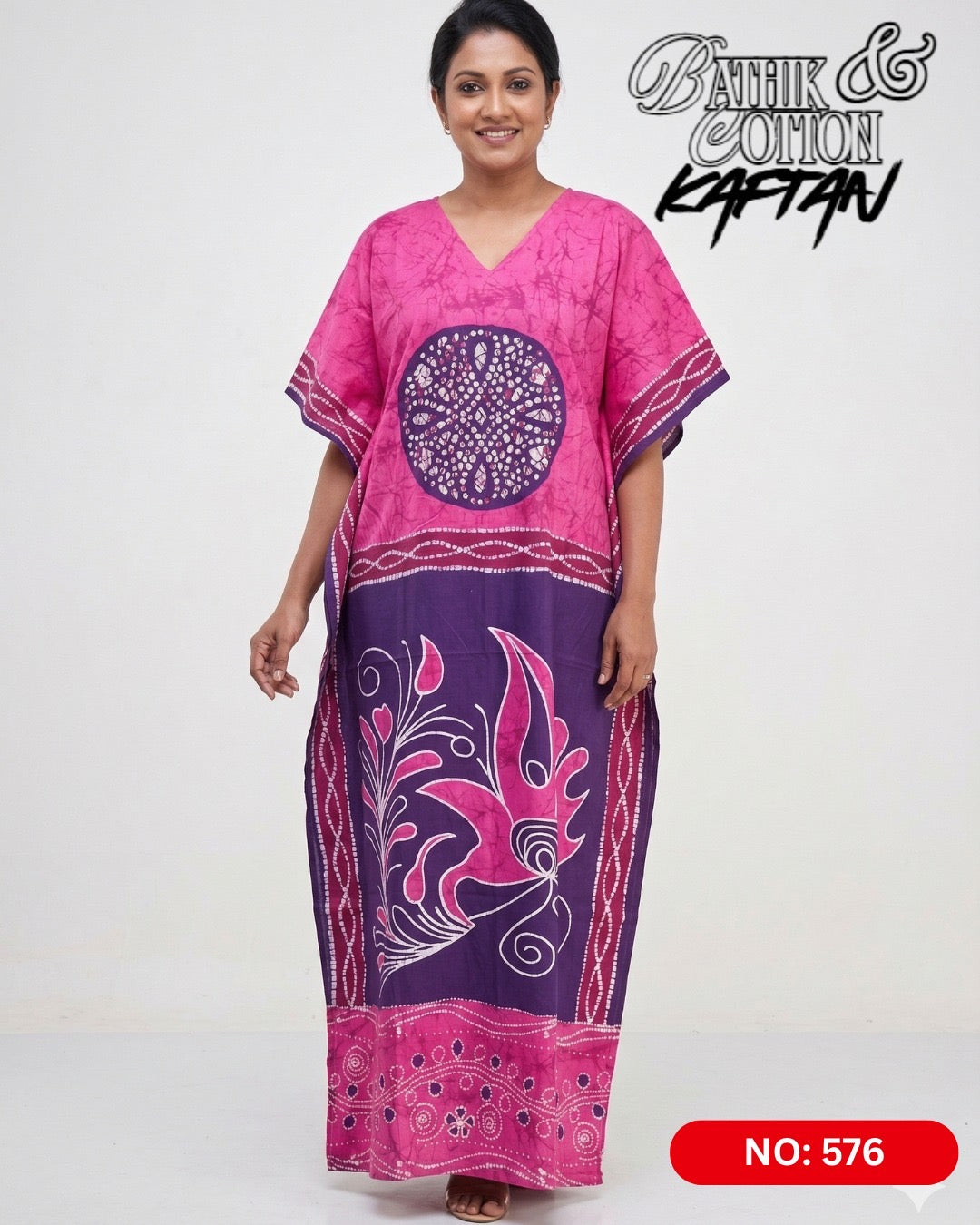 Bathik & Cotton Kaftan- 100% Cotton material | Free size comfort
