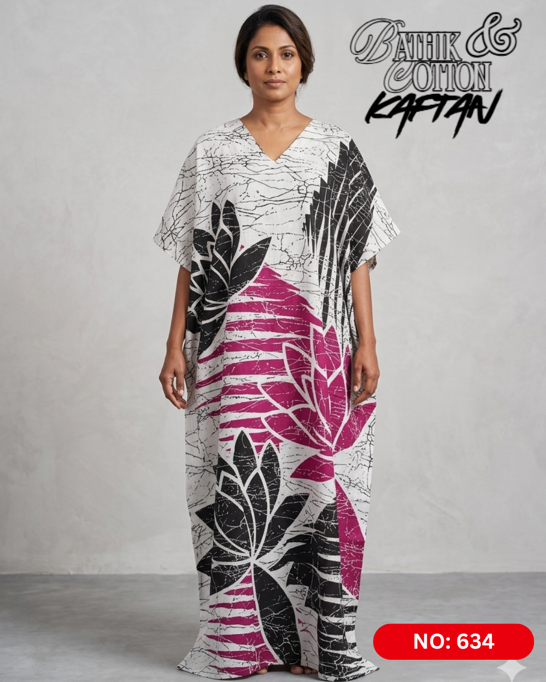 Bathik & Cotton Kaftan- 100% Cotton material | Free size comfort