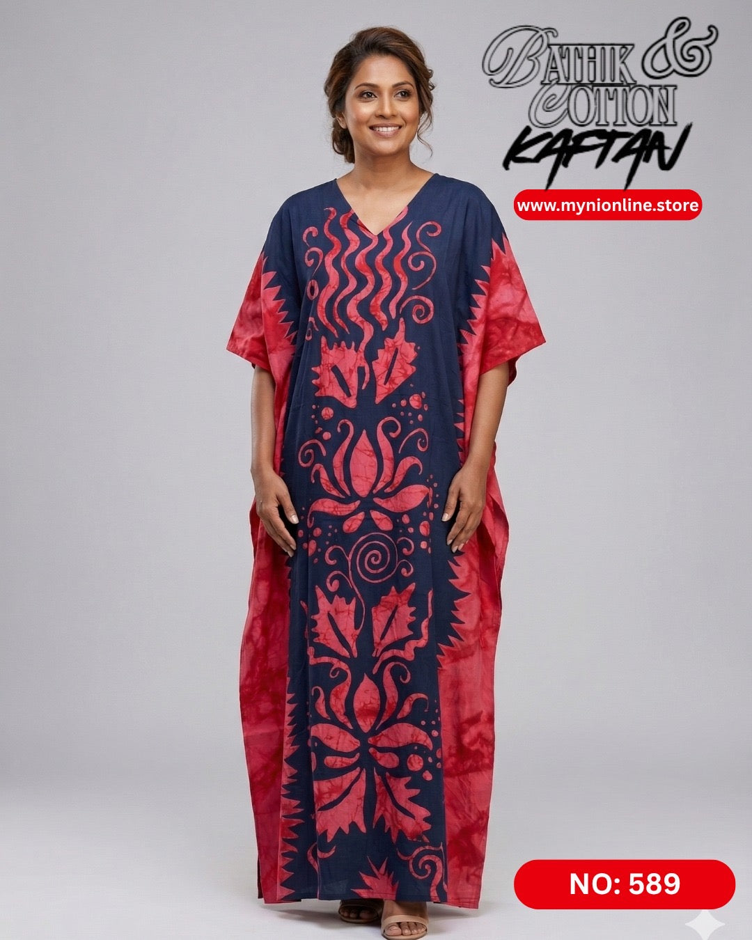 Bathik & Cotton Kaftan- 100% Cotton material | Free size comfort (Copy)