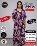 40s Viscose Kaftan- High quality material | Free size Comfort | 5 Color