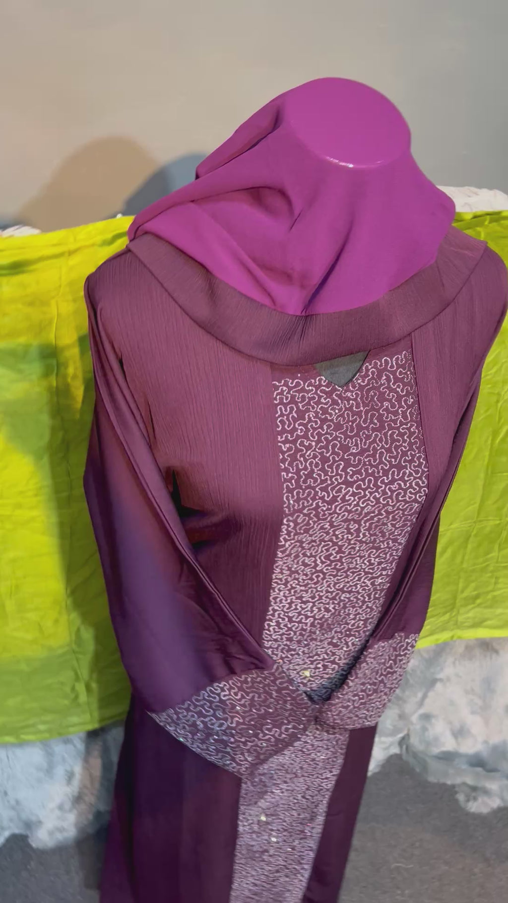 Premium Dubai Abaya with Embroidery, Stone Work & Zoom Material – Elegant Modest Wear