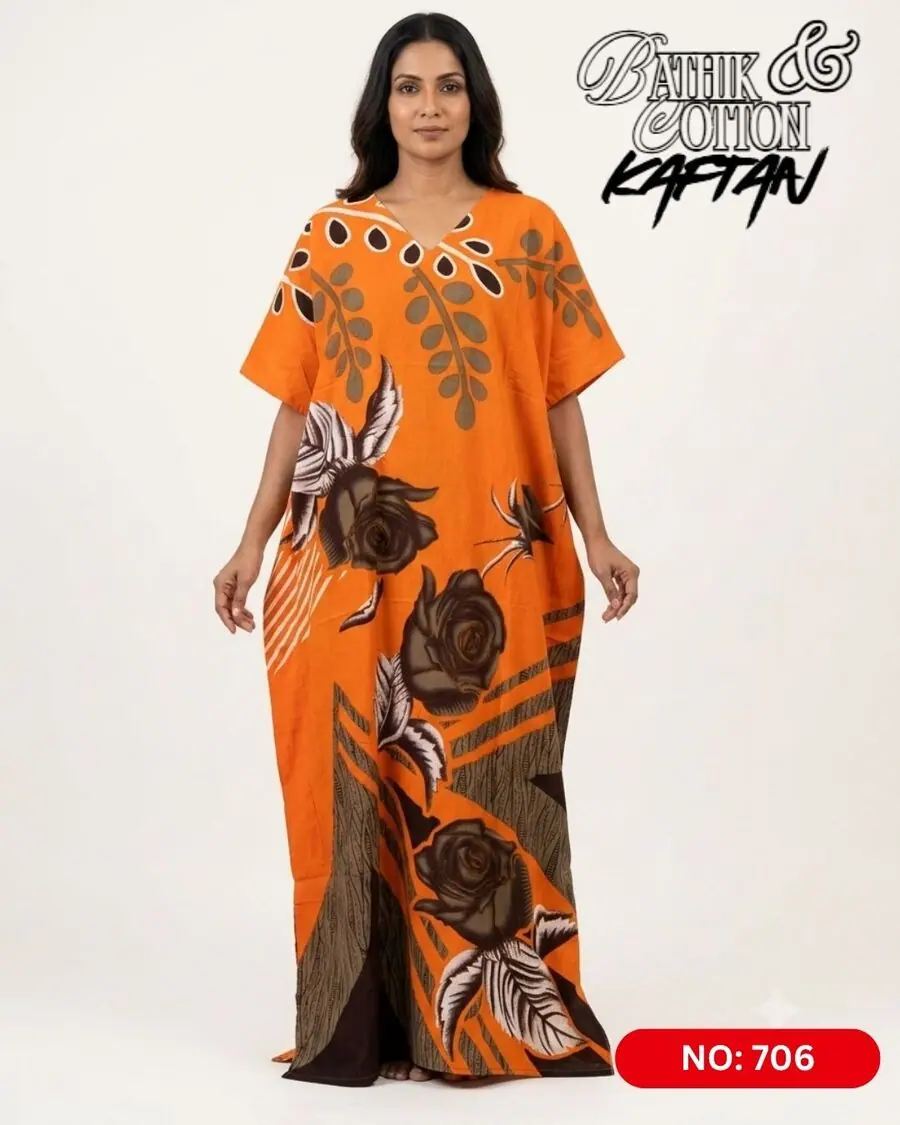 Bathik & Cotton Kaftan (NO.706) - MYNi Fashion Sri Lanka