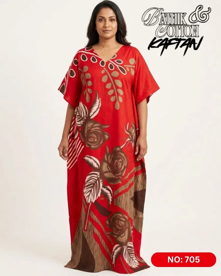 Bathik & Cotton Kaftan (NO.705) - MYNi Fashion Sri Lanka