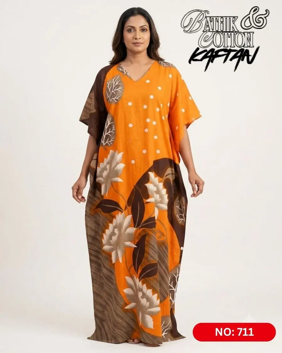 Bathik & Cotton Kaftan (NO.711) - MYNi Fashion Sri Lanka