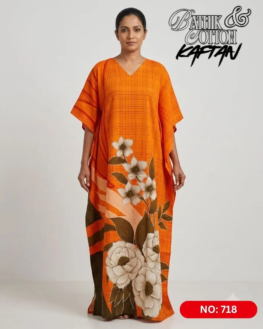Bathik & Cotton Kaftan (NO.718)
