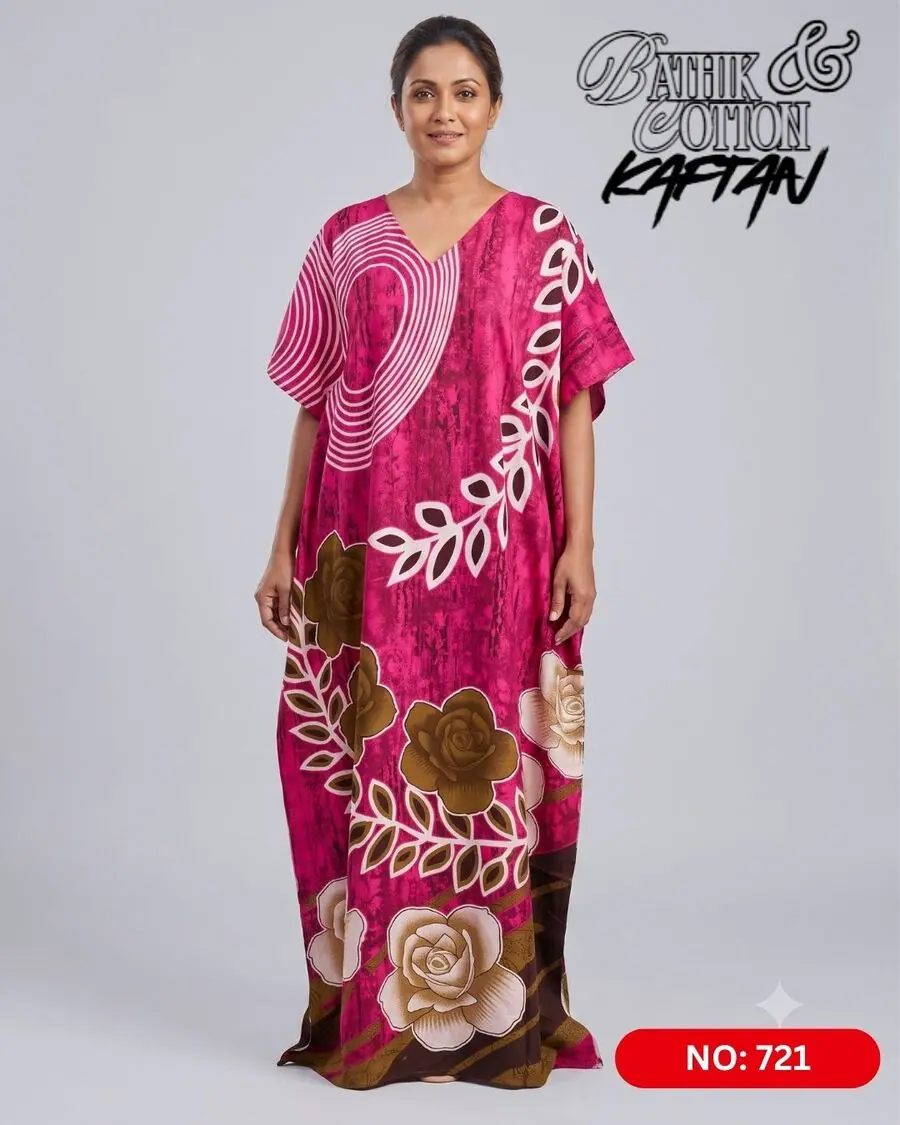 Bathik & Cotton Kaftan (NO.721) - MYNi Fashion Sri Lanka