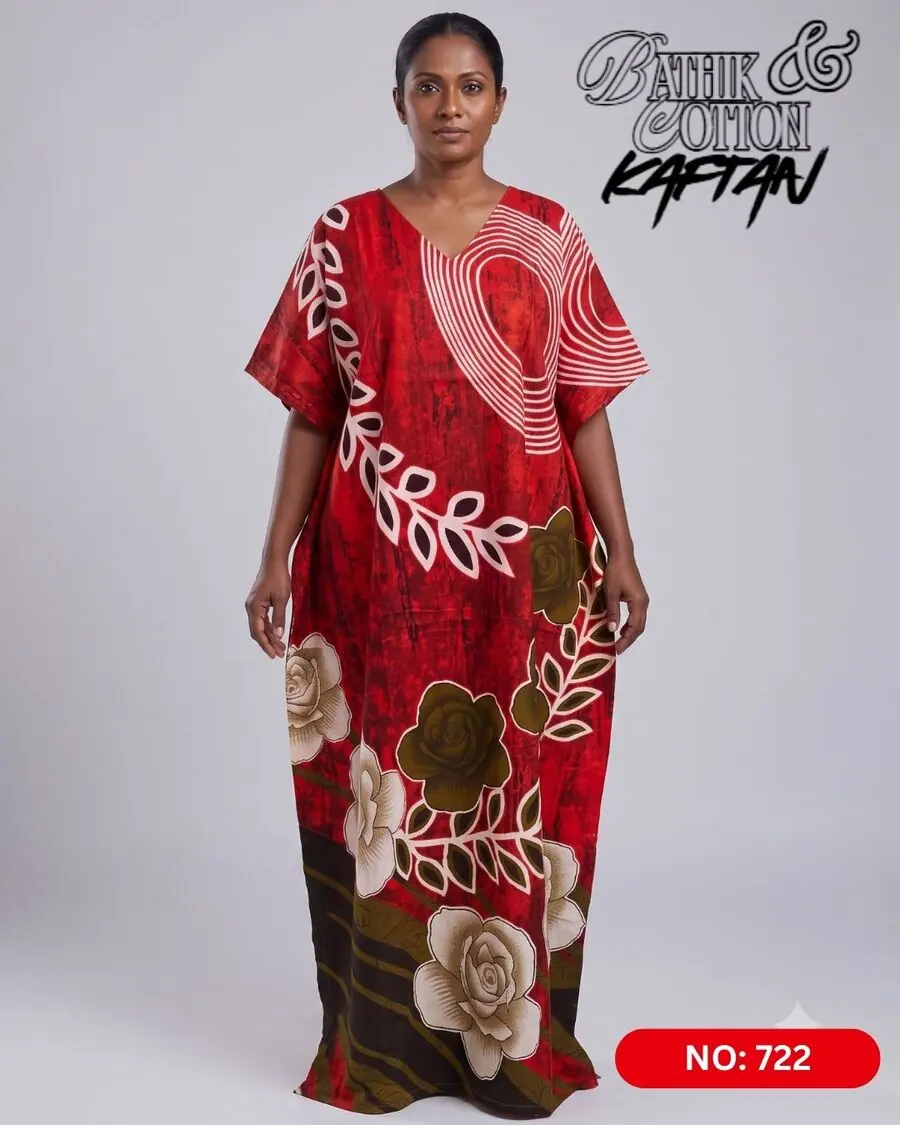 Bathik & Cotton Kaftan (NO.722) - MYNi Fashion Sri Lanka