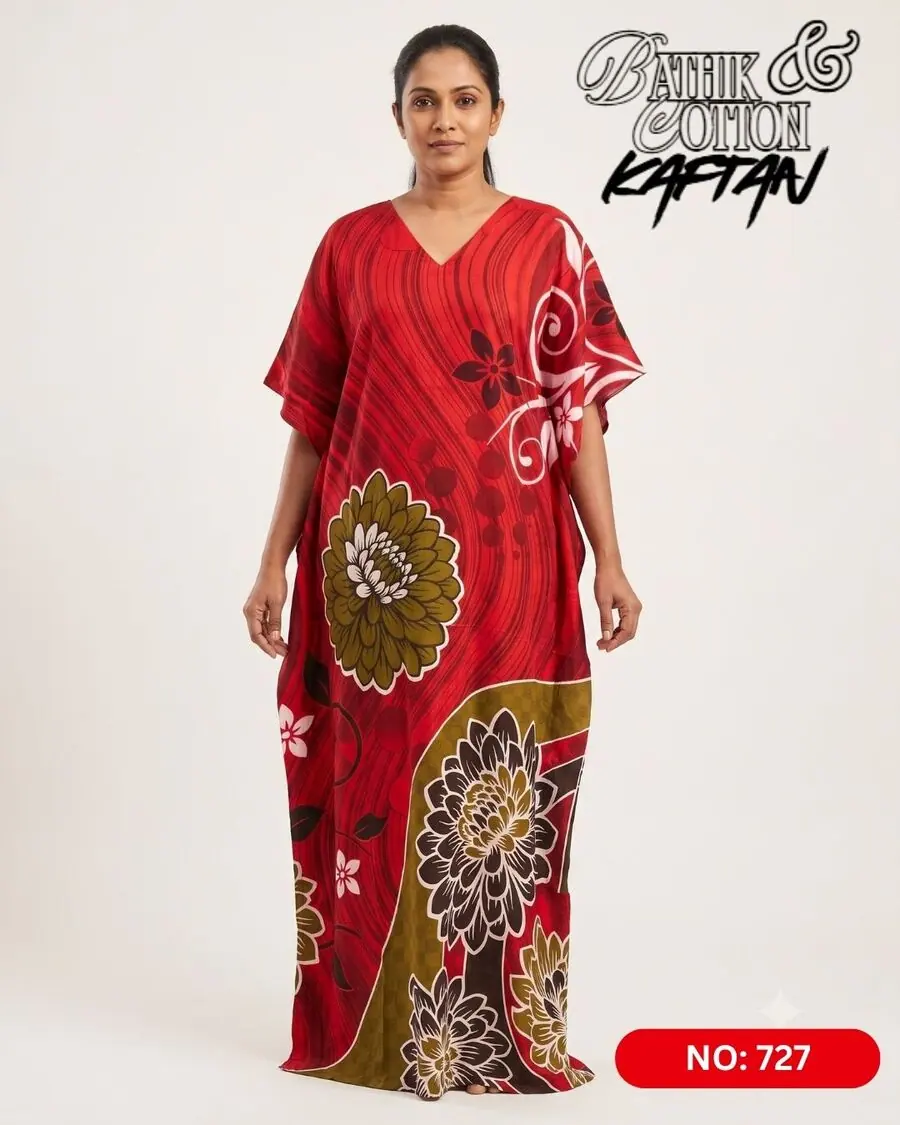 Bathik & Cotton Kaftan (NO.727) - MYNi Fashion Sri Lanka