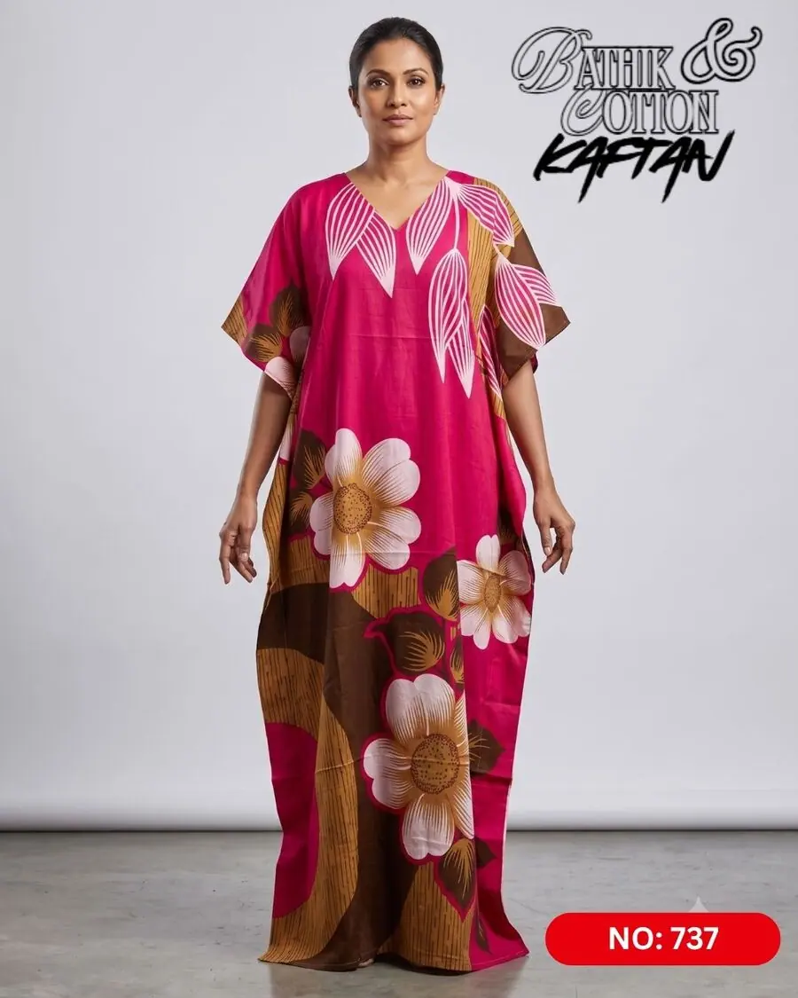 Bathik & Cotton Kaftan (NO.737) - MYNi Fashion Sri Lanka