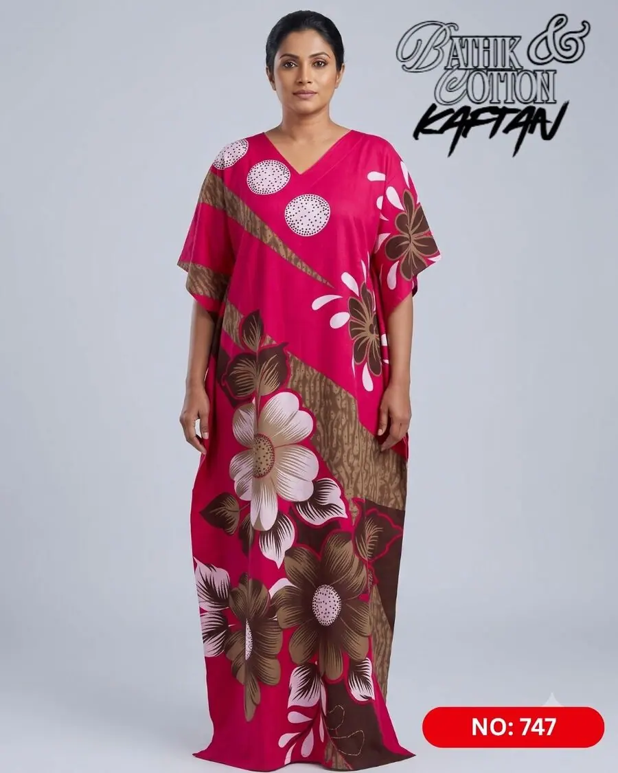 Bathik & Cotton Kaftan (NO.747) - MYNi Fashion Sri Lanka