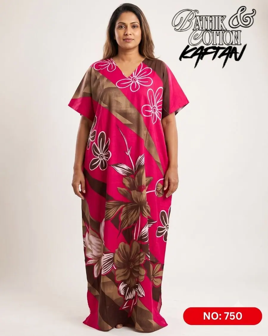 Bathik & Cotton Kaftan (NO.750) - MYNi Fashion Sri Lanka