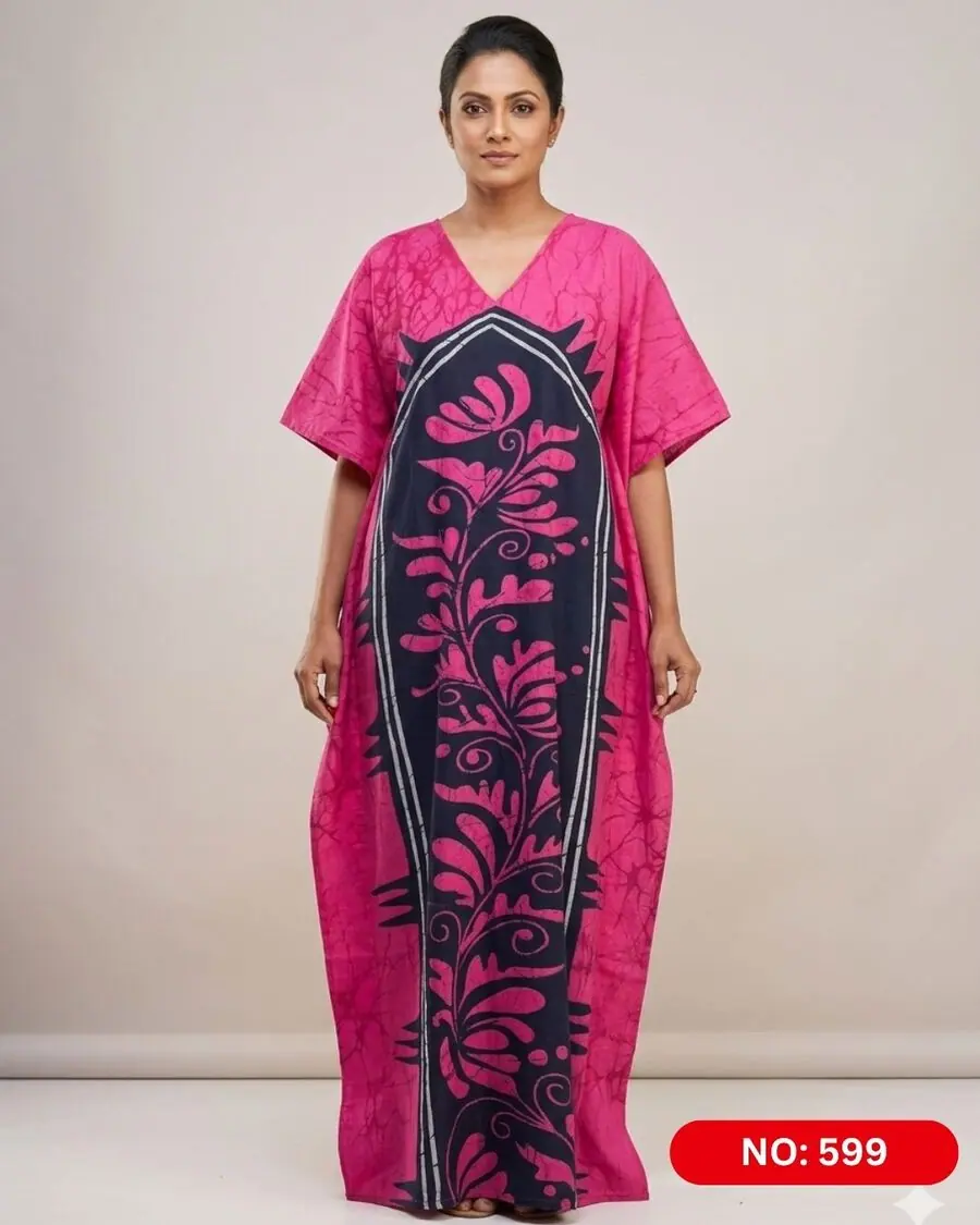 Bathik & Cotton Kaftan (NO.599)