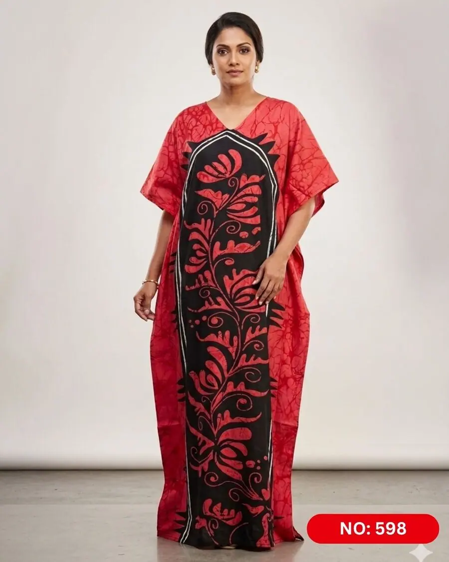 Bathik & Cotton Kaftan (NO.598) - MYNi Fashion Sri Lanka