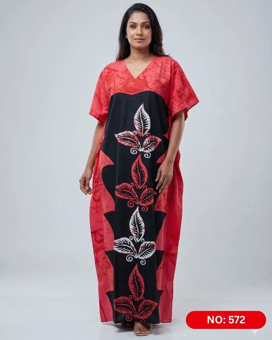 Bathik & Cotton Kaftan (NO.572) - MYNi Fashion Sri Lanka