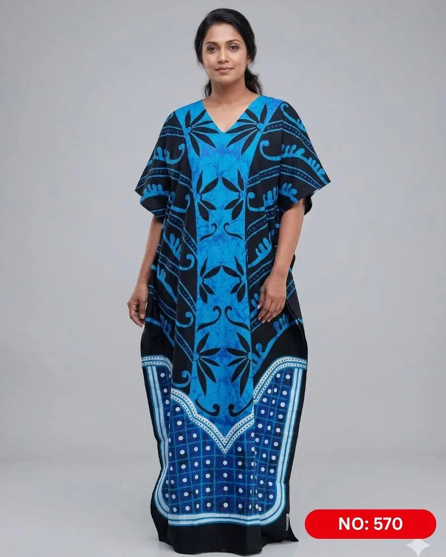 Bathik & Cotton Kaftan (NO.570) - MYNi Fashion Sri Lanka