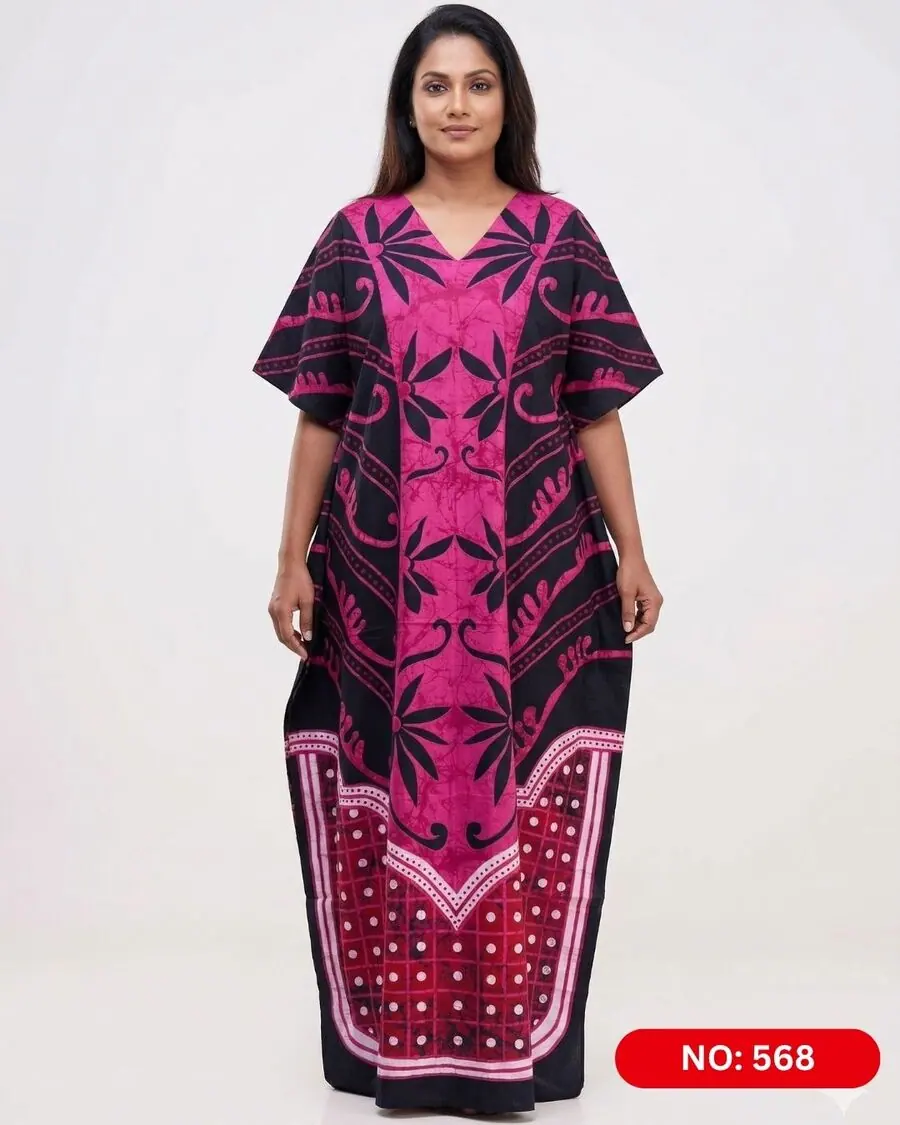 Bathik & Cotton Kaftan (NO.568) - MYNi Fashion Sri Lanka