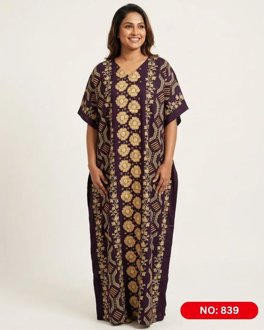 Bathik & Cotton Kaftan (NO.839)