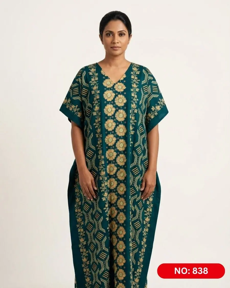 Bathik & Cotton Kaftan (NO.838)