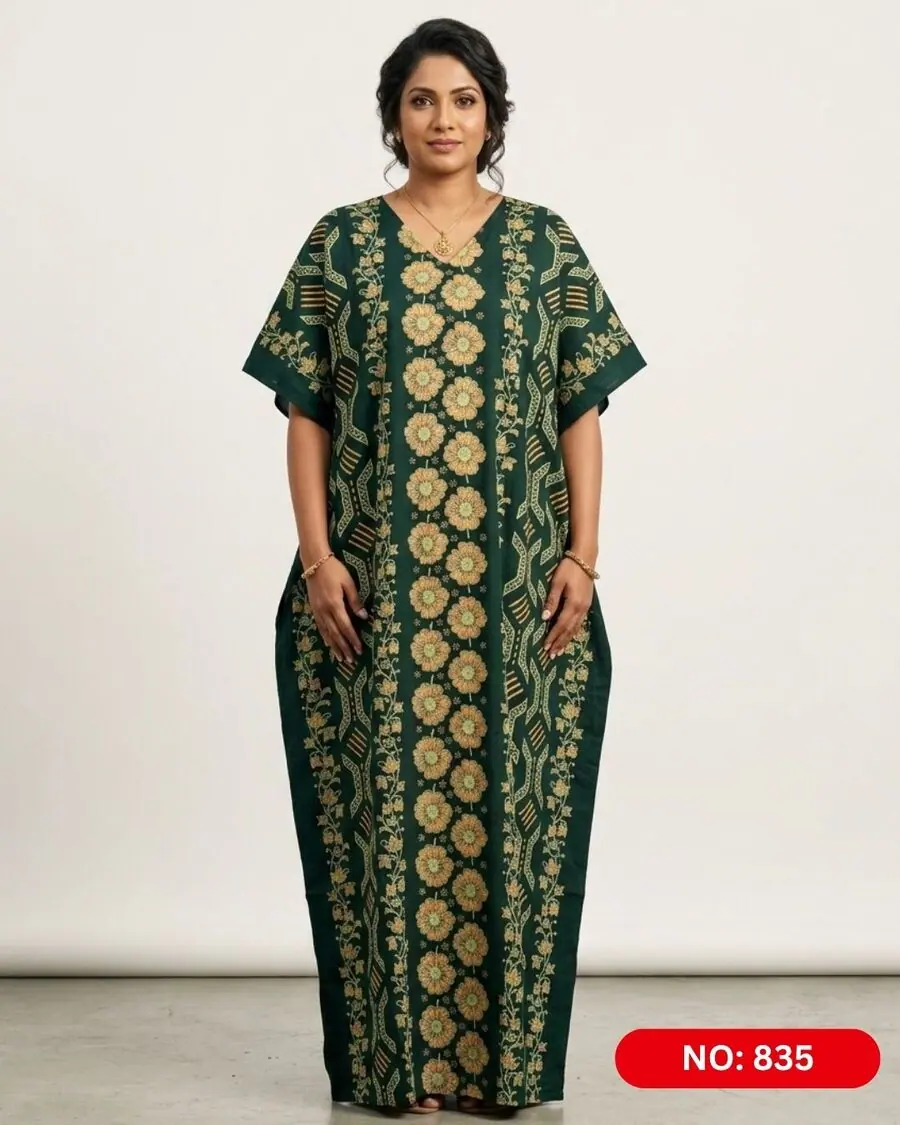 Bathik & Cotton Kaftan (NO.835)