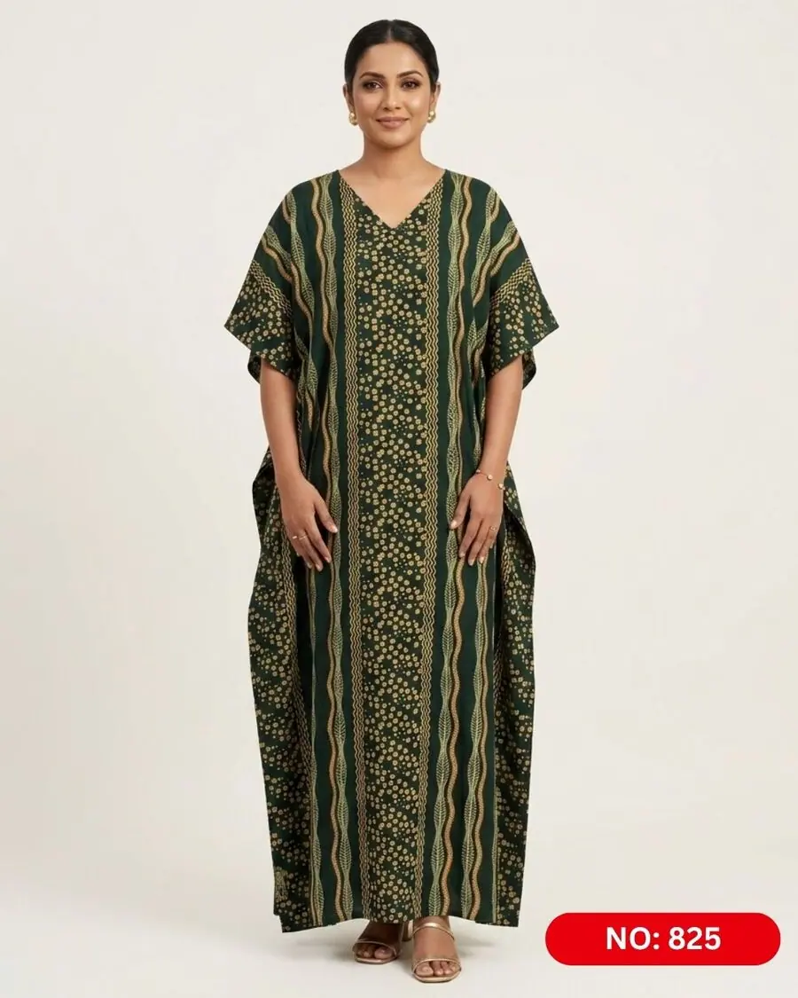 Bathik & Cotton Kaftan (NO.825) - MYNi Fashion Sri Lanka