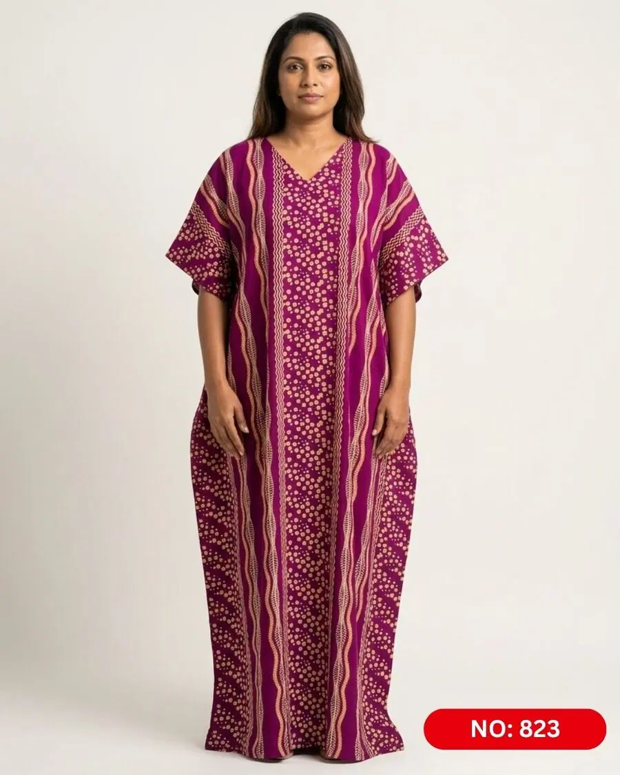 Bathik & Cotton Kaftan (NO.823)
