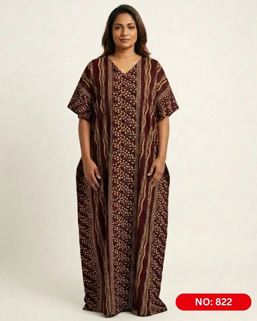 Bathik & Cotton Kaftan (NO.822)