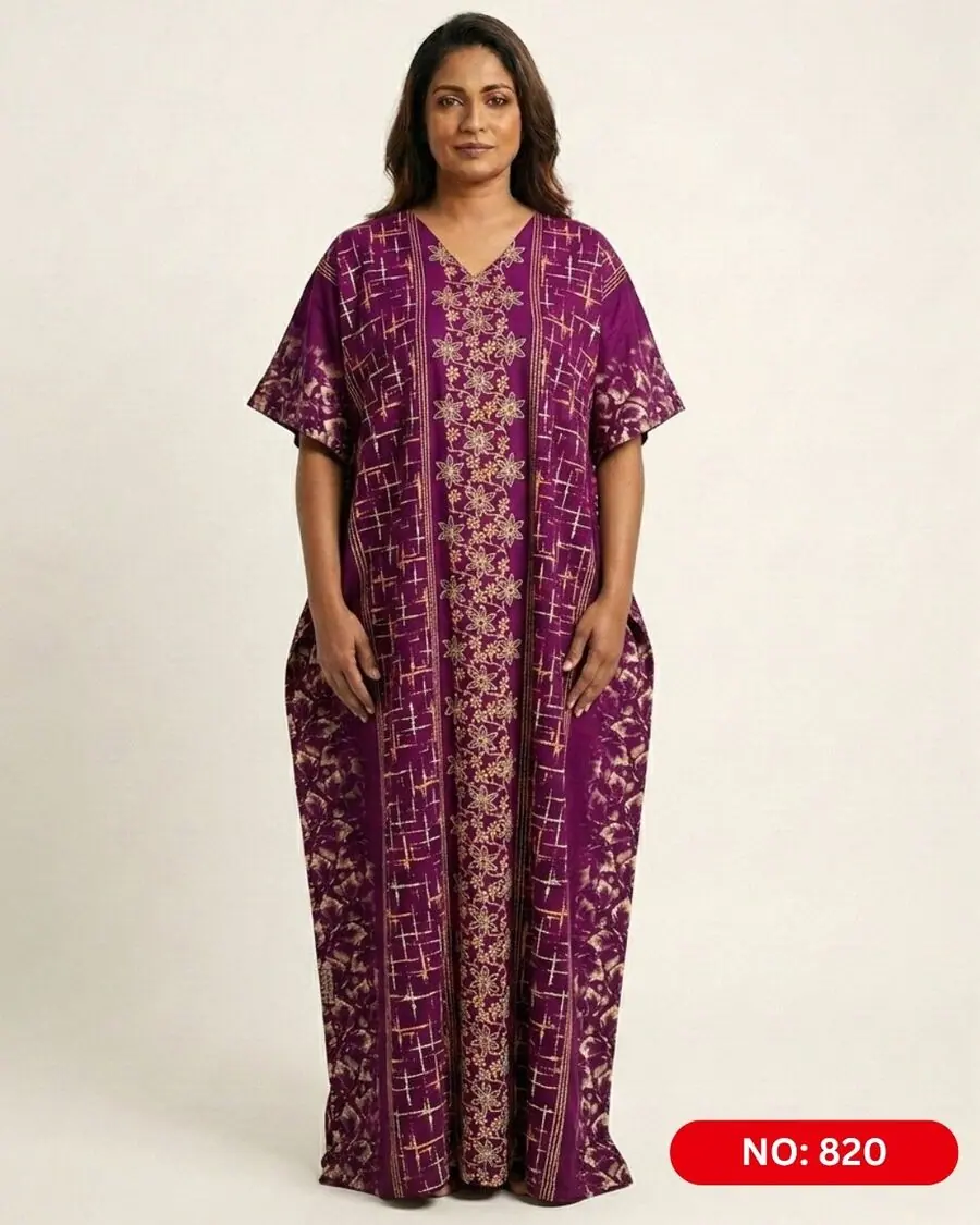 Bathik & Cotton Kaftan (NO.820)