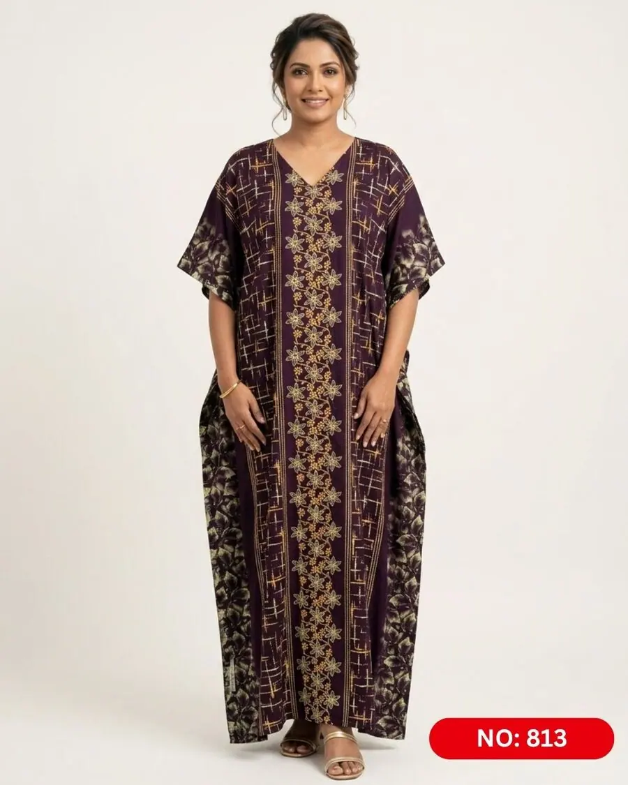 Bathik & Cotton Kaftan (NO.813)