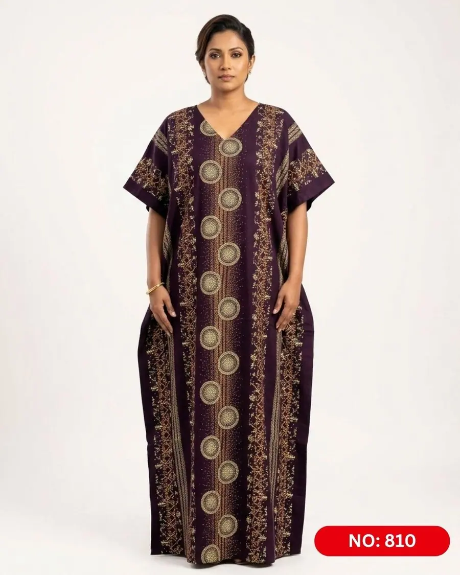 Bathik & Cotton Kaftan (NO.810) - MYNi Fashion Sri Lanka