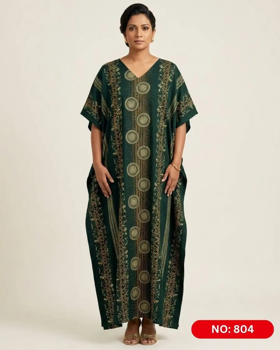 Bathik & Cotton Kaftan (NO.804) - MYNi Fashion Sri Lanka