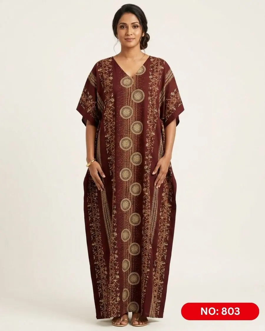 Bathik & Cotton Kaftan (NO.803) - MYNi Fashion Sri Lanka