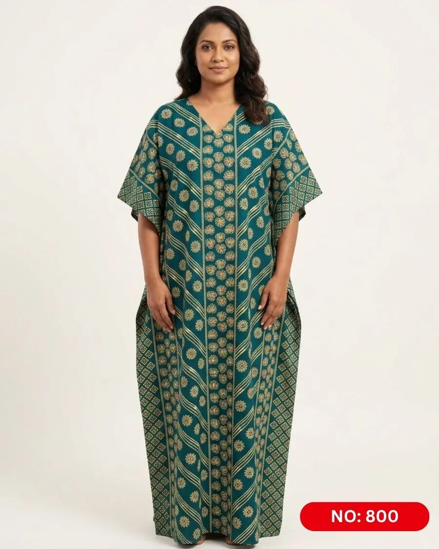 Bathik & Cotton Kaftan (NO.800) - MYNi Fashion Sri Lanka