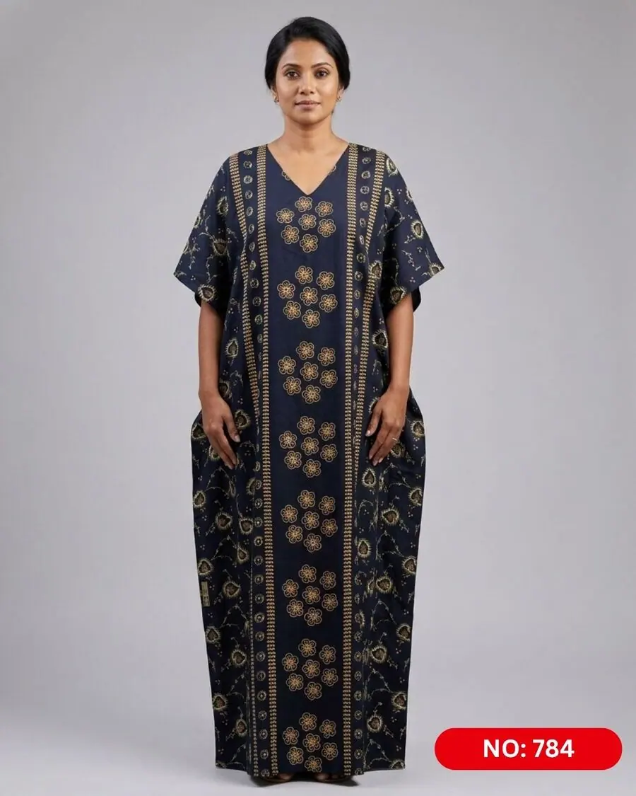 Bathik & Cotton Kaftan (NO.784)