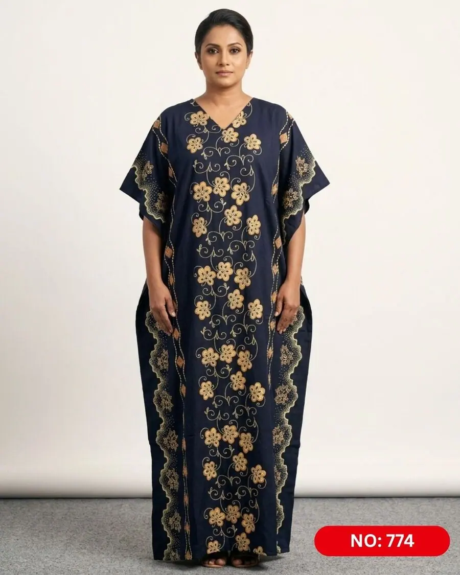 Bathik & Cotton Kaftan (NO.774) - MYNi Fashion Sri Lanka
