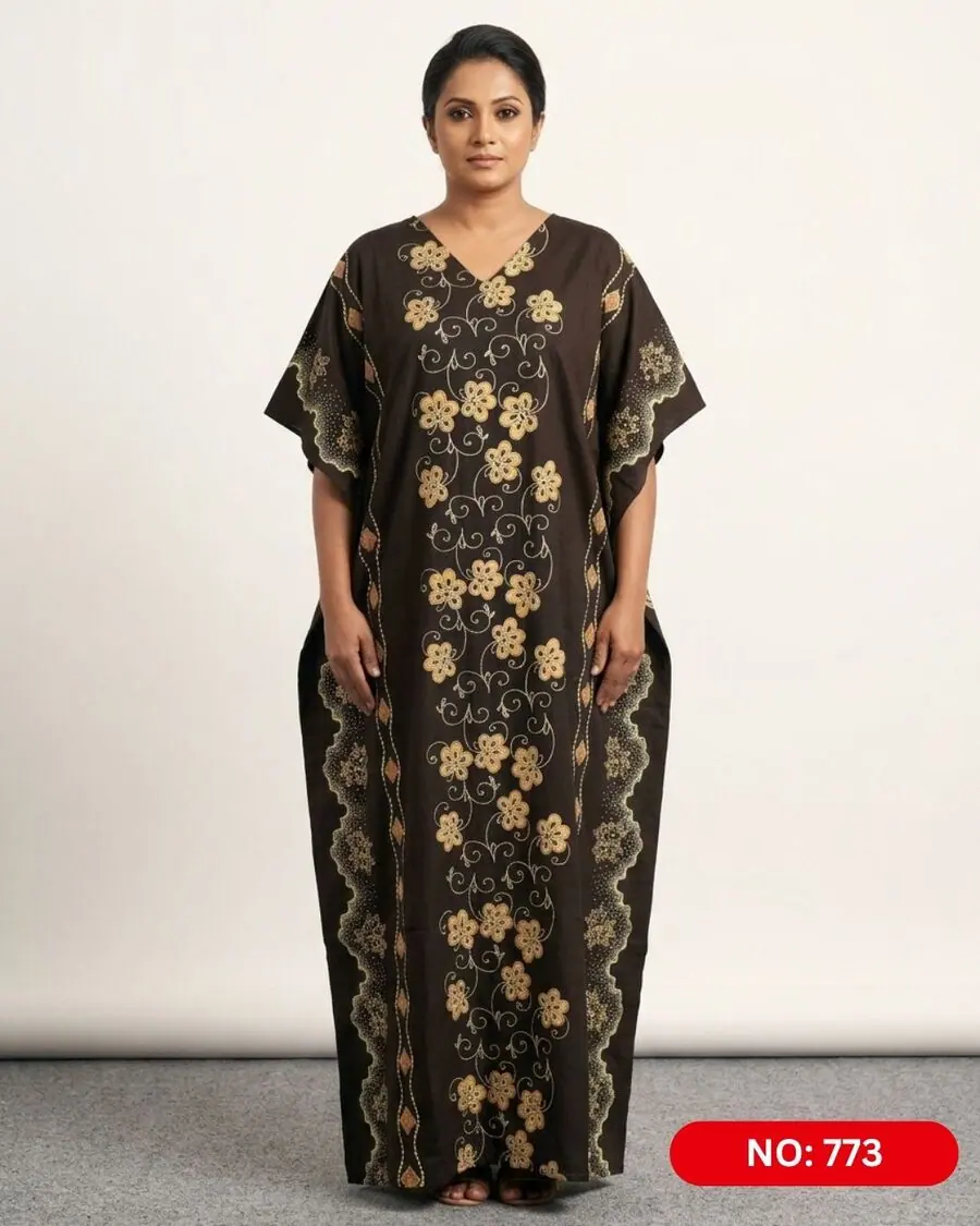 Bathik & Cotton Kaftan (NO.773) - MYNi Fashion Sri Lanka
