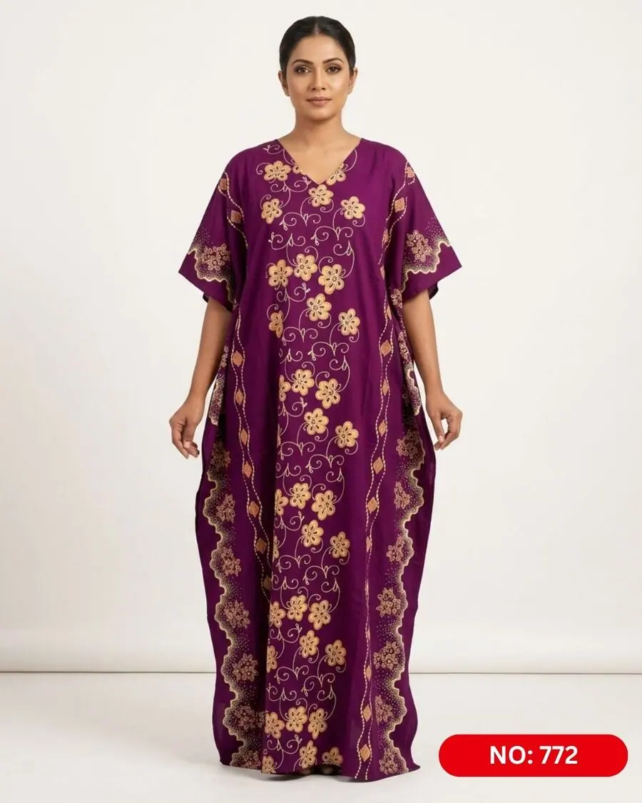 Bathik & Cotton Kaftan (NO.772) - MYNi Fashion Sri Lanka