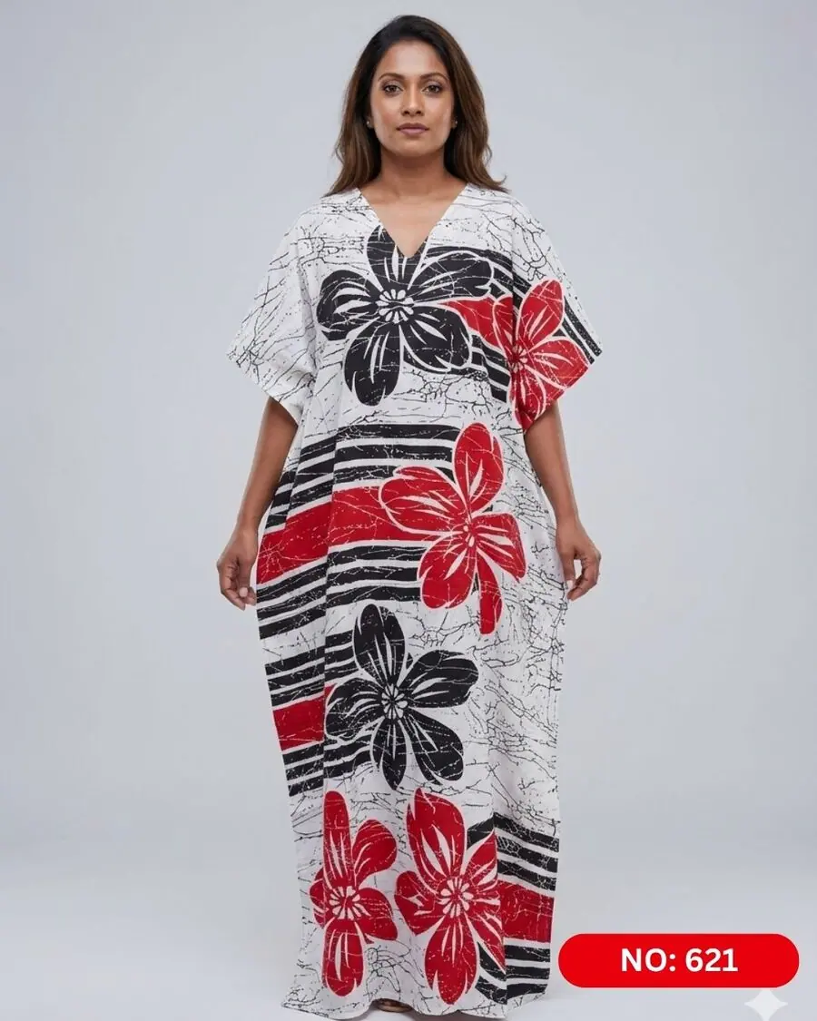 Bathik & Cotton Kaftan (NO.621)