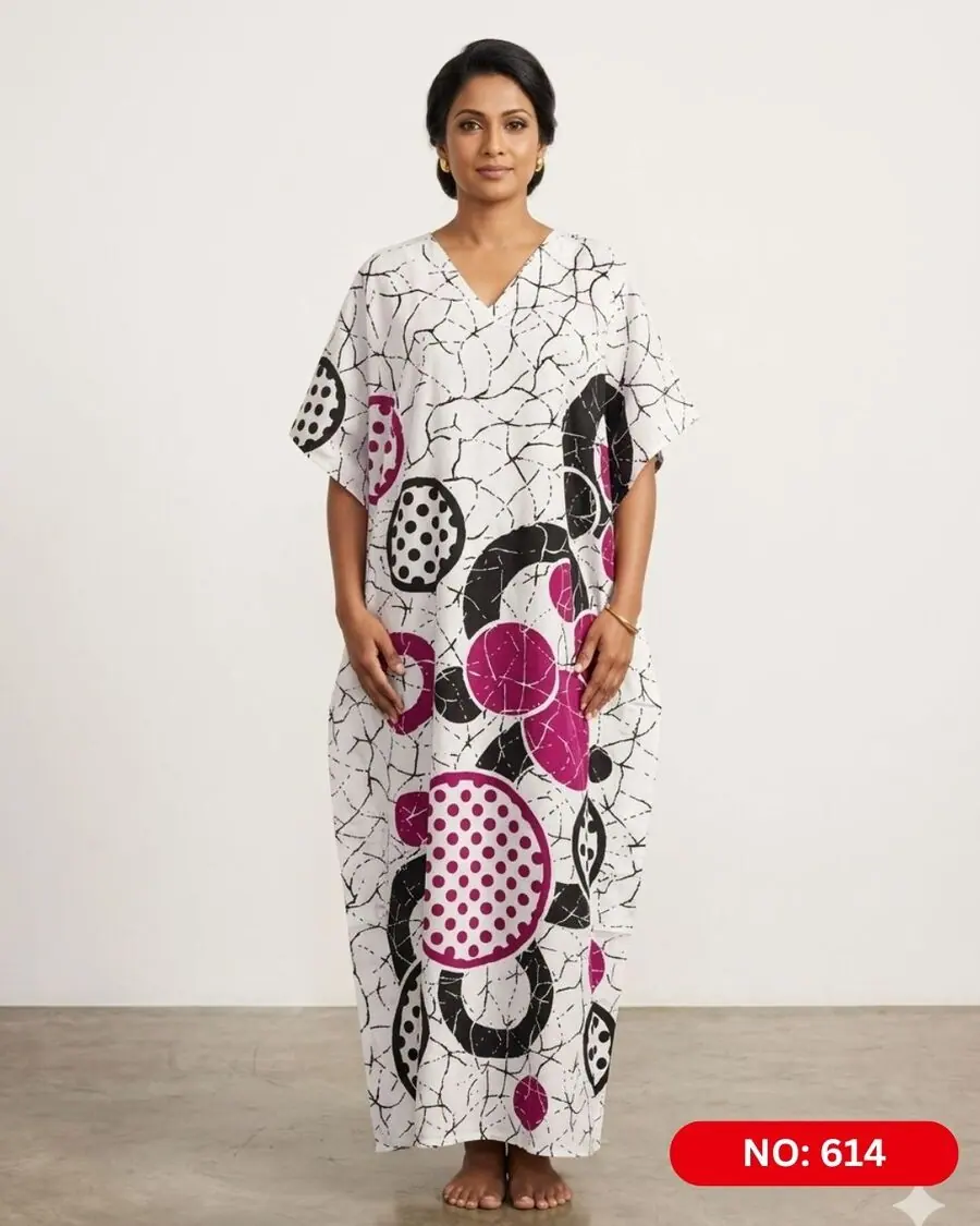 Bathik & Cotton Kaftan (NO.614)