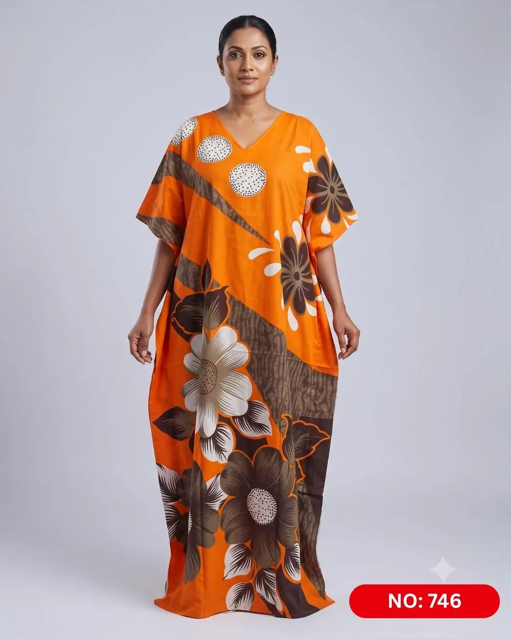 Bathik & Cotton Kaftan (NO.746) - MYNi Fashion Sri Lanka
