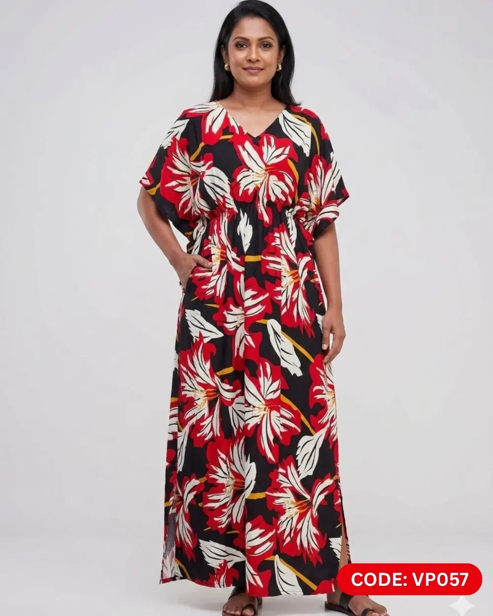 Viscose KaftaN  (VP057) - MYNi Fashion Sri Lanka