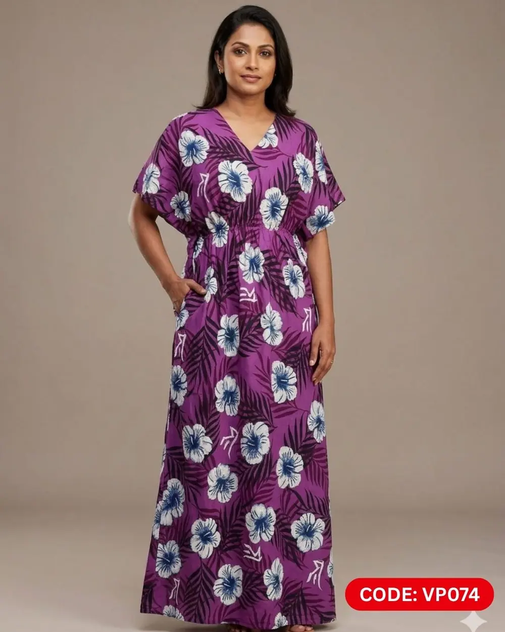 Viscose KaftaN  (VP074) - MYNi Fashion Sri Lanka