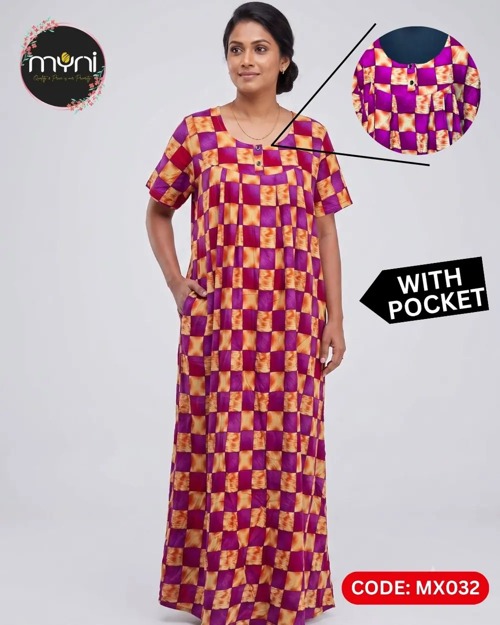 Viscose Frock & Maxi (MX032) - MYNi Fashion Sri Lanka